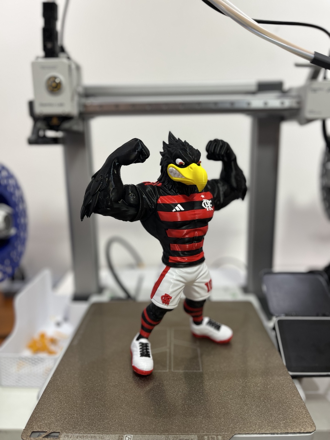Mascote do Flamengo em impressão 3D